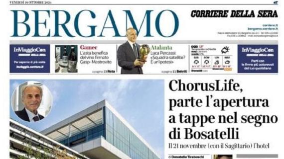 Il Corriere di Bergamo apre con le parole di Percassi: "Una squadra satellite? È un ipotesi"