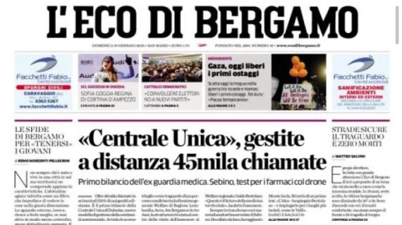 L'Eco di Bergamo: "Una bella Atalanta si arrende 3-2 al Napoli capolista"