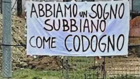 Striscione vergognoso in Prima Categoria: "Abbiamo un sogno, Subbiano come Codogno"