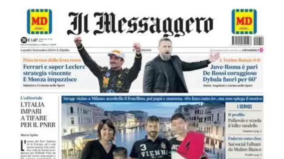 Finisce 0-0 tra Juve e Roma. Il Messaggero su De Rossi: “Coraggioso a tenere Dybala fuori 60’”