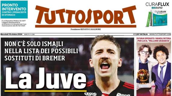 Tuttosport titola oggi sul possibile sostituto di Bremer: "La Juve punta Ortiz"