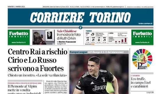 Il Corriere di Torino titola: "Vlahovic apre, Chiesa chiude: la Juventus non soffre mai"