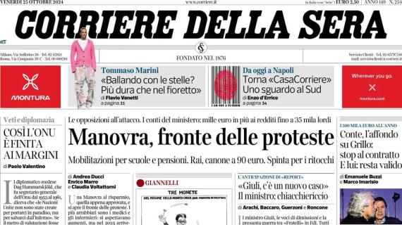 Corriere della Sera: "Bologna-Milan rinviata ma la Lega si oppone"