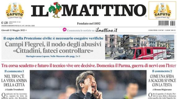 Napoli batte Girona in amichevole, Il Mattino in prima pagina: "Nel segno di De Bruyne"