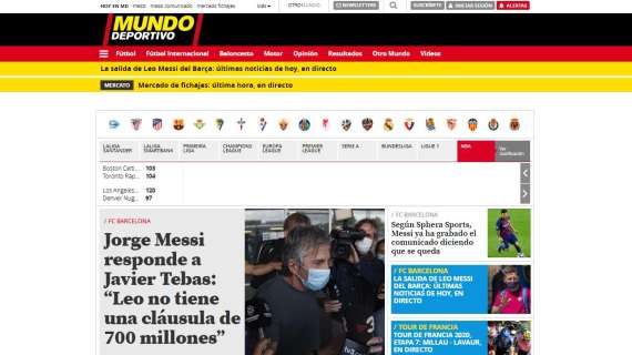 Messi, le prime reazioni in Spagna. Mundo Deportivo: "Leo non ha una clausola da 700 mln"