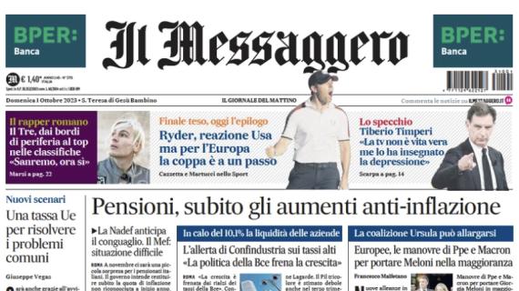 Il Messaggero: "Sarri: 'La Lazio non è grande'. Mourinho: 'Roma, il problema non sono io'"