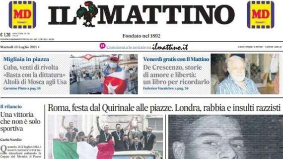Il Mattino: "L'orgoglio e la vergogna". Grande festa a Roma, tanta rabbia a Londra