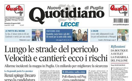 Nuovo Quotidiano di Puglia: "Lecce, mille abbonamenti in più. Pari a Monopoli"