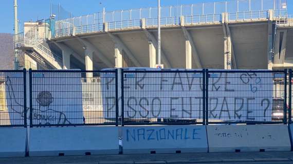 TMW - Nuovo striscione dei tifosi dell'Inter contro Bonucci, stavolta a Bergamo: "Posso entrare?"