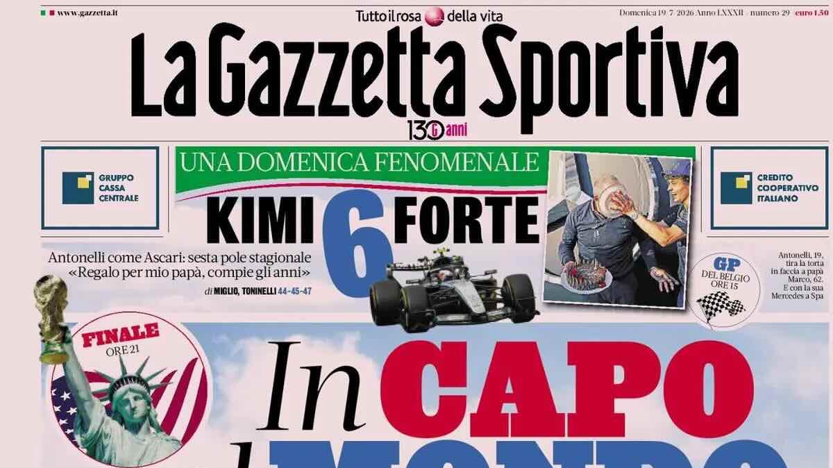 Le prime pagine dei quotidiani italiani e stranieri di oggi, domenica 19 luglio
