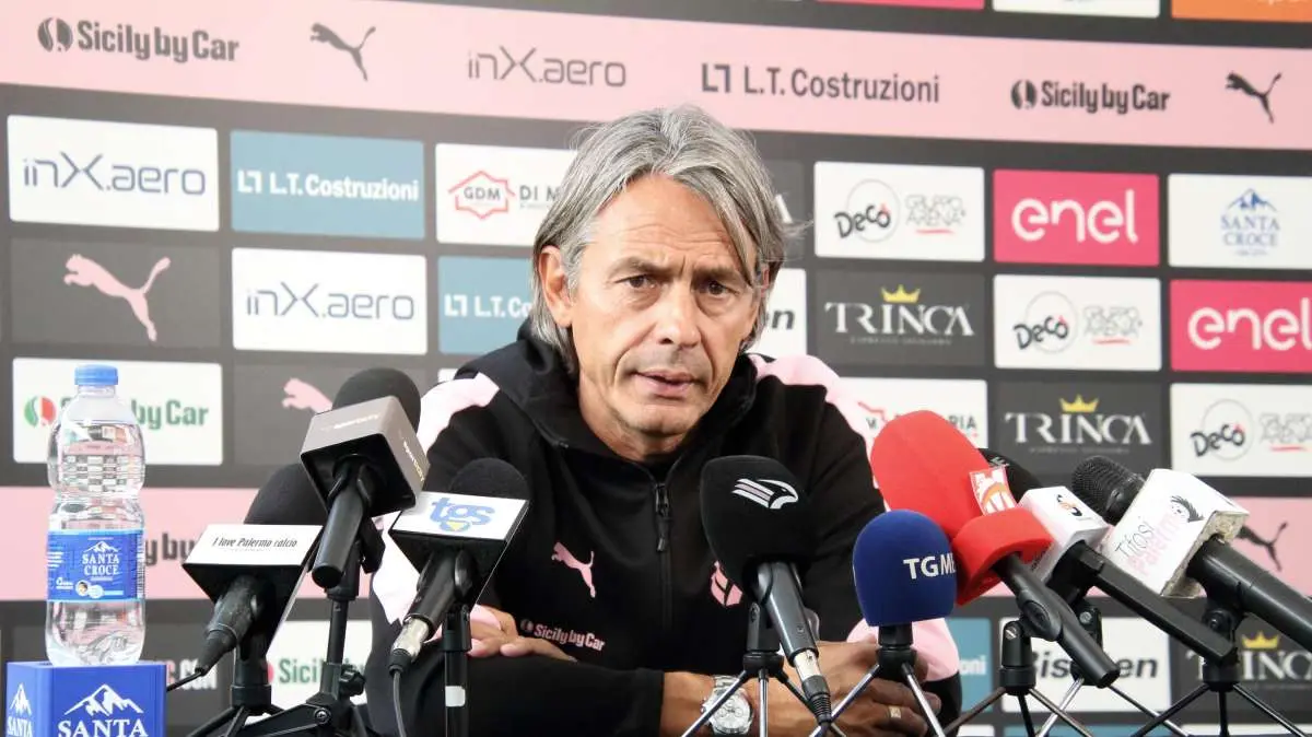 Palermo, Inzaghi: "Questa squadra con la palla è la migliore della B, bisogna migliorare senza"