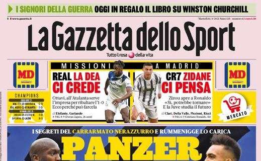 L'apertura de La Gazzetta dello Sport dopo il successo nerazzurro a Torino: "Panzer Inter"