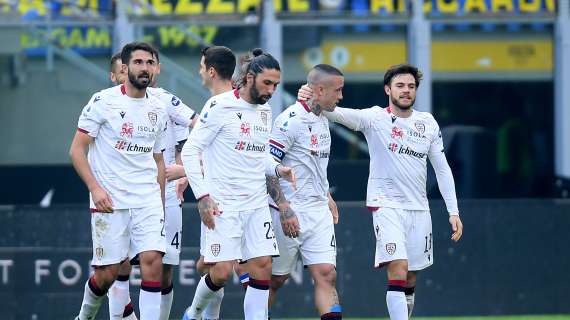 Gagliano in gol contro la Juventus. 1-0 Cagliari dopo 8 minuti