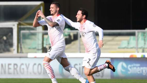 Una prodezza di Krunic rompe l'equilibrio a Verona: Milan avanti 0-1 all'intervallo