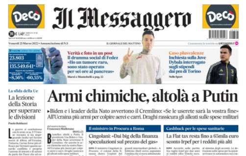 Il Messaggero dopo la disfatta dell'Italia contro la Macedonia del Nord: "Fuori dal Mondiale"