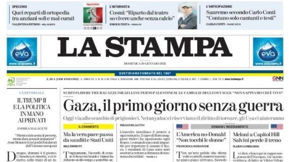 2-0 sul Milan, La Stampa titola in prima pagina: "Finalmente la Juve"