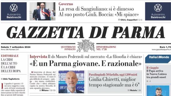 Gazzetta di Parma, parla il ds Pederzoli: "È un Parma giovane. E razionale"