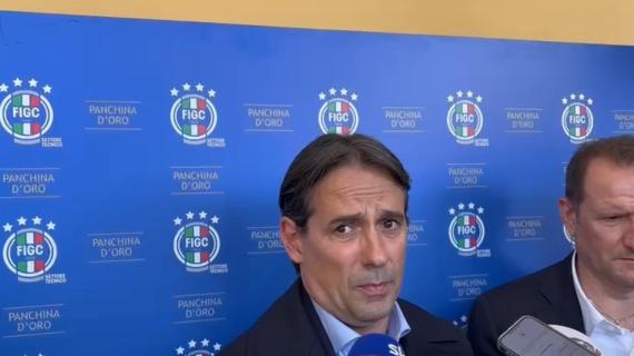 Inzaghi ha vinto la Panchina d'Oro. Dalla previsione su Motta alla corsa Scudetto, le parole