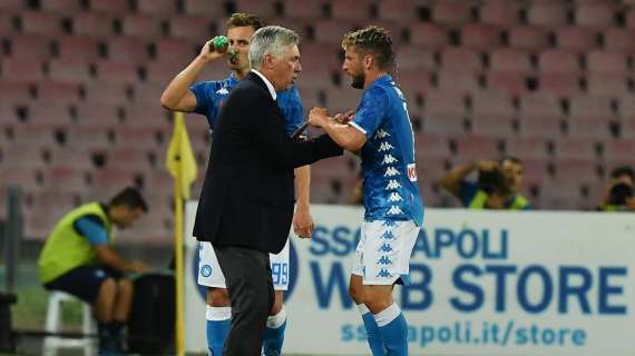 Napoli, Mertens verso il recupero: Ancelotti con la Lazio rilancia la M&M
