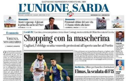 L'Unione Sarda dopo lo 0-0 del Cagliari a Verona: "Un buon pareggio"