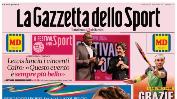 L'apertura de La Gazzetta dello Sport: "Il rosso frena l'Italia"