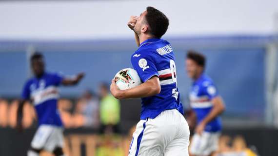 Bonazzoli segna in rovesciata, la Samp ribalta a Udine: 2-1 per i blucerchiati