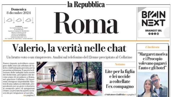 La Repubblica (ed. Roma): "La Roma torna a vincere. Lazio a Napoli con Dia"