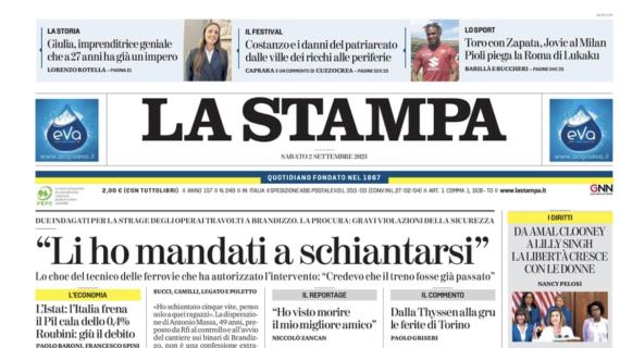 La Stampa: "Colpi finali: Milan re del mercato, bene anche Atalanta e Inter"