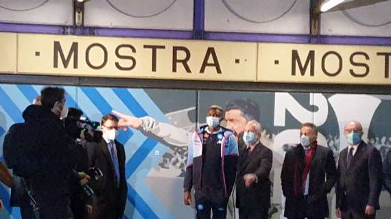 TMW - Napoli, De Laurentiis e Osimhen all'inaugurazione della stazione cumana Mostra-Maradona