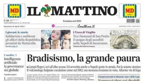 Napoli, Il Mattino titola: "Calzona, l'ultima chiamata con la spinta dei 40mila"