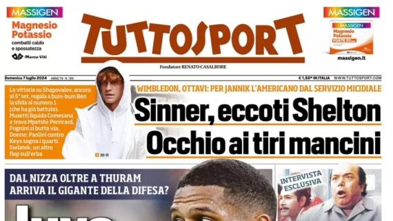 L'apertura di Tuttosport: "Juve, toh: Todibo! Dal Nizza arriva anche il difensore?"