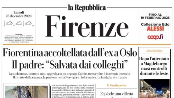 La Repubblica-Firenze:"Viola, destinazione Champions: sfida all'Udinese per ripartire subito" 