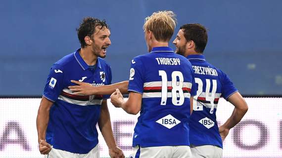 Sampdoria, Ranieri sorride in vista della Fiorentina: anche Gabbiadini ha lavorato col gruppo