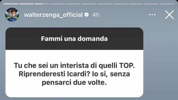 Anche Zenga sta con Marotta: "Se riprenderei Icardi? Molto onestamente sì"