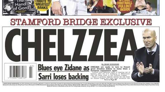 Il Sun lancia una clamorosa indiscrezione: "Zidane dopo Sarri"