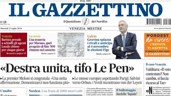 Gravina spiazza i rivali. Il Gazzettino in apertura: "Anticipate al 4 novembre le elezioni FIGC"