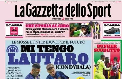 La Gazzetta dello Sport: "Inter, mi tengo Lautaro (con Dybala). Juve, mi prendo Perisic"