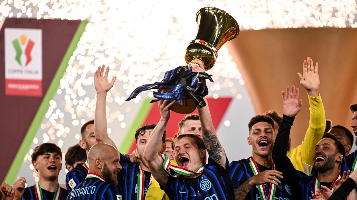 Coppa Italia, la finale a Chivu. Il Corriere dello Sport in prima pagina: "Doblete"