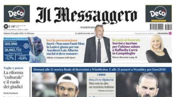 London calling. Il Messaggero: "Wimbledon e Wembley: ma che favola è?"