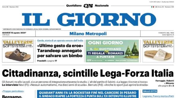 Il Giorno scrive in prima pagina: "Atalanta ko, Mbappé è Real"