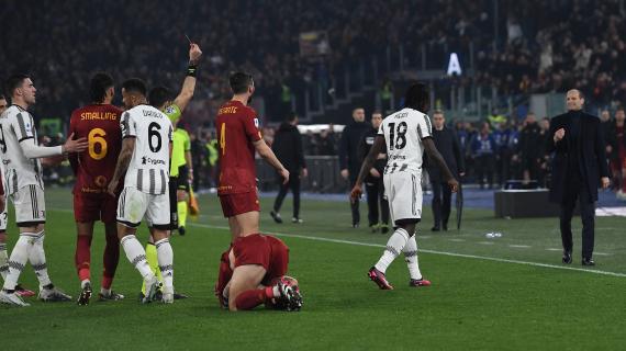 La follia di Kean, espulso dopo 40 secondi di Roma-Juventus. Il record rimane a Lorenzo