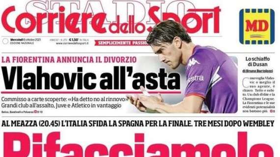 Torna in campo l'Italia, l'apertura del Corriere dello Sport: "Rifacciamolo"