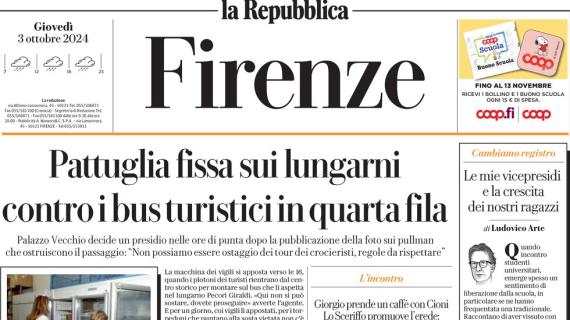 Repubblica (ed. Firenze): "Fiorentina all'esame di Conference, servono i tre punti"