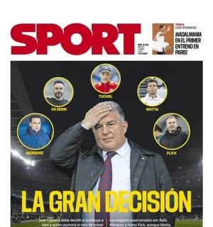 Le aperture spagnole - Barça, Laporta sceglie l'allenatore: in lizza De Zerbi e Thiago Motta