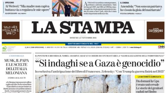 Stasera la sfida a San Siro contro la Francia, La Stampa titola: "Emozione Italia"