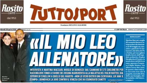 L'apertura di Tuttosport: "Festival Toro, quasi impresa" e "Con PapeRadu Inter a fondo"