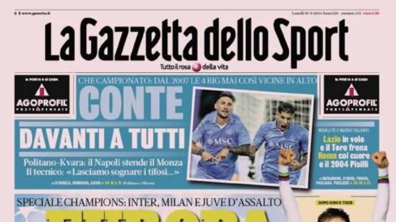 L'apertura de La Gazzetta dello Sport: "Europa Nostra"