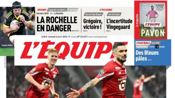 L'Equipe esalta la vittoria del Lille nell'anticipo di Ligue 1: "Marsiglia eclissato"