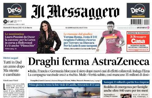 Il Messaggero: "Verona-Roma, resta il 3-0. Respinto l'ultimo ricorso per l'errore su Diawara"