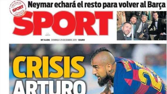 Barcellona, Sport apre con caso Vidal: "Crisi Arturo"
